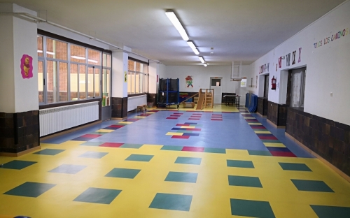 Fotografía de una de las aulas del centro de enseñanza concertado de infantil, primaria, secundaria y bachillerato Corazón de María de Zamora