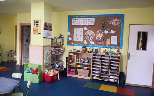 Fotografía de una de las aulas de educación infantil del centro de enseñanza concertado Corazón de María de Zamora