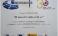 Euroscola. 30 años de España en la UE. Reconocimientos y premios del colegio Corazón de María de Zamora